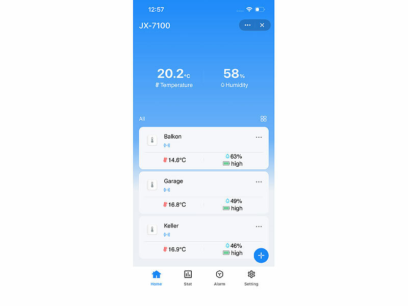 ; capteurs de température et d'humidité WLAN avec évaluations d'application capteurs de température et d'humidité WLAN avec évaluations d'application capteurs de température et d'humidité WLAN avec évaluations d'application 
