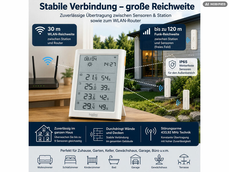 ; capteurs de température et d'humidité WLAN avec évaluations d'application capteurs de température et d'humidité WLAN avec évaluations d'application capteurs de température et d'humidité WLAN avec évaluations d'application 