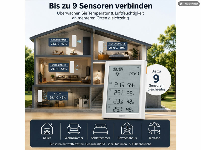 ; capteurs de température et d'humidité WLAN avec évaluations d'application capteurs de température et d'humidité WLAN avec évaluations d'application capteurs de température et d'humidité WLAN avec évaluations d'application 