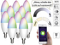 Luminea Home Control USB Lampe: Smarte WLAN-Stimmungsleuchte, RGB