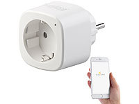 Luminea Home Control WLAN-Steckdose mit App, 16 A, komp. zu Siri, Alexa &  Google Assistant