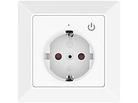 Luminea Home Control Smarte Steckdose: WLAN-Unterputz-Steckdose