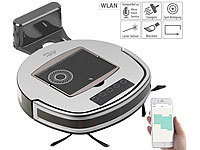 ; 2in1-Staubsaug- & Bodenwisch-Roboter, Staubsaug- & Bodenwisch-Roboter mit 4-Phasen-ReinigungWLAN-Staubsaugroboter, kompatibel mit Amazon Alexa 