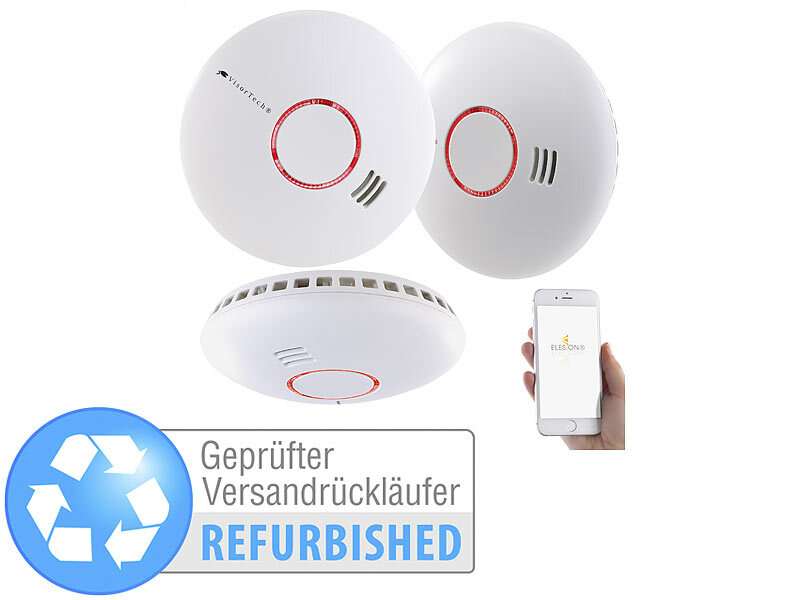 ; Rauchmelder mit 10-Jahres-Batterie, Funk-Rauchmelder 