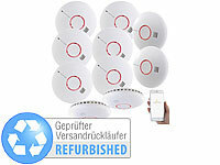 ; Rauchmelder mit 10-Jahres-Batterie, Funk-Rauchmelder 