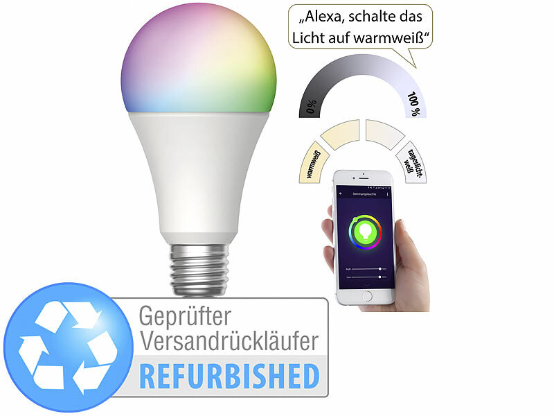 ; WLAN-LED-Lampen GU10 RGBW WLAN-LED-Lampen GU10 RGBW 