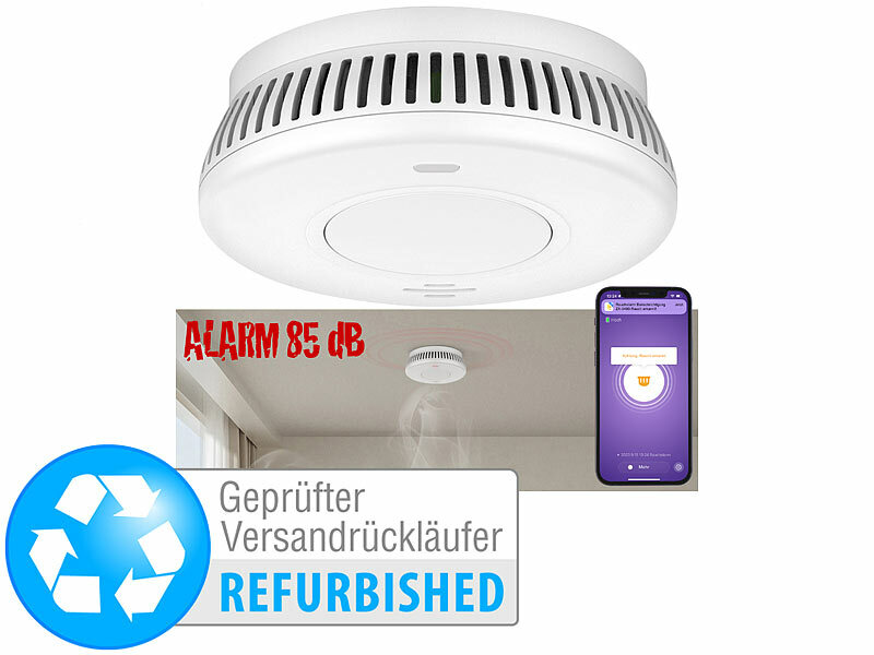 ; Rauchmelder mit 10-Jahres-Batterie, Funk-Rauchmelder Rauchmelder mit 10-Jahres-Batterie, Funk-Rauchmelder Rauchmelder mit 10-Jahres-Batterie, Funk-Rauchmelder 