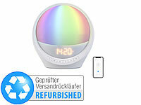 ; UKW-Radiowecker mit 2 Weckzeiten und LED-Anzeige, Radio-LichtweckerRadio-Lichtwecker Bluetooth 