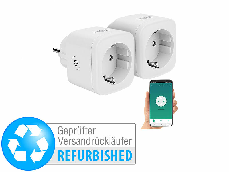 Luminea Home Control WLAN-Steckdose SF-510, Apple-HomeKit