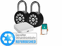 ; Mini-Schlüssel-Safe mit Bluetooth und App, Vorhängeschlösser mit Zahlencode und App 
