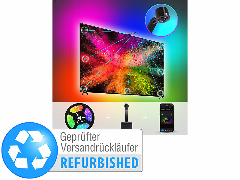 ; WLAN-USB-Stimmungsleuchten mit RGB + CCT-LEDs und App 