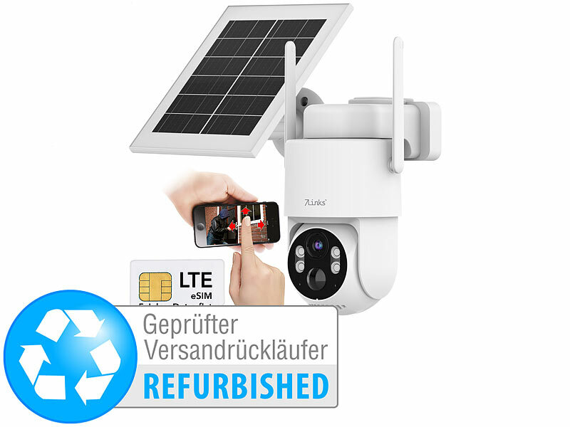 ; Hochauflösende Pan-Tilt-WLAN-Überwachungskameras mit Solarpanel Hochauflösende Pan-Tilt-WLAN-Überwachungskameras mit Solarpanel 