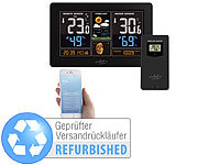 ; Funk-Wetterstationen mit Außensensor, WLAN und App, Wetterstationen mit Farb-Display, Funkuhr und Außensensor 