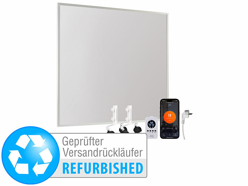 ; WLAN-Infrarot-Wandheizungen mit App, für Amazon Alexa & Google Assistant WLAN-Infrarot-Wandheizungen mit App, für Amazon Alexa & Google Assistant