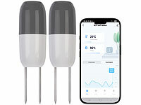 Royal Gardineer WLAN Pflanzen Sensoren, Pflanzen Feuchtigkeit Sensoren; Digitale 4in1-Funk-Boden-Feuchtigkeitsmesser für Innen- und Außenpflanzen mit LCD-Display Digitale 4in1-Funk-Boden-Feuchtigkeitsmesser für Innen- und Außenpflanzen mit LCD-Display Digitale 4in1-Funk-Boden-Feuchtigkeitsmesser für Innen- und Außenpflanzen mit LCD-Display 