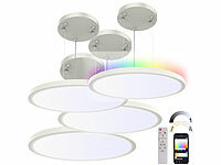 Luminea Home Control LED Deckenlampe kaltweiß