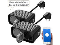 Luminea Home Control WLAN-Steckdosen-Leiste