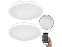 Luminea Home Control Smart Deckenlampe, WLAN LED Deckenleuchte