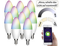 Luminea Home Control Alexa Glühbirne, Alexa Glühbirne E14