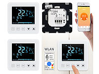 revolt 2er-Set WLAN-Thermostate für Fußbodenheizungen, für Siri, Alexa & GA