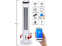 Sichler Haushaltsgeräte 3in1-WLAN-Luftkühler mit App, für Siri, Alexa & Google Assistant, 60 W