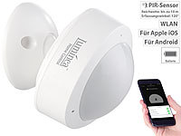 Luminea Home Control WLAN-PIR-Bewegungsmelder mit App für weltweite Benachrichtigung