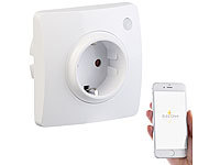 Luminea Home Control WLAN-Unterputz-Steckdose mit App, für Siri, Alexa & Google Assistant; WLAN-Steckdosen mit Stromkosten-Messfunktion WLAN-Steckdosen mit Stromkosten-Messfunktion WLAN-Steckdosen mit Stromkosten-Messfunktion 