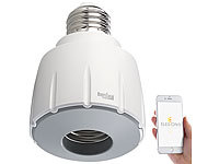 Luminea Home Control WiFi Lampenfassung, Lampensockel-Adapter