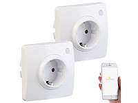 Luminea Home Control WiFi-Steckdosen Alexa