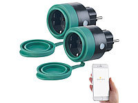 Luminea Home Control WLAN Stecker, WLAN Zeitschaltuhr