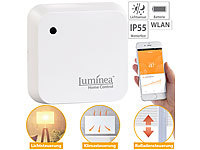 Luminea Home Control Wetterfester WLAN-Licht & Dämmerungs-Sensor mit App, IP55; WLAN-Steckdosen mit Stromkosten-Messfunktion WLAN-Steckdosen mit Stromkosten-Messfunktion WLAN-Steckdosen mit Stromkosten-Messfunktion WLAN-Steckdosen mit Stromkosten-Messfunktion 