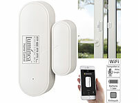 Luminea Home Control WLAN-Tür und Fensteralarm mit weltweitem App-Zugriff, Sprachsteuerung; WLAN-Steckdosen mit Stromkosten-Messfunktion WLAN-Steckdosen mit Stromkosten-Messfunktion WLAN-Steckdosen mit Stromkosten-Messfunktion WLAN-Steckdosen mit Stromkosten-Messfunktion 