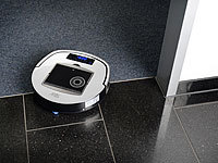 ; 2in1-Staubsaug- & Bodenwisch-Roboter, Staubsaug- & Bodenwisch-Roboter mit 4-Phasen-ReinigungWLAN-Staubsaugroboter, kompatibel mit Amazon Alexa 