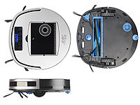 ; 2in1-Staubsaug- & Bodenwisch-Roboter, Staubsaug- & Bodenwisch-Roboter mit 4-Phasen-ReinigungWLAN-Staubsaugroboter, kompatibel mit Amazon Alexa 