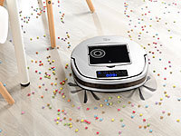 ; 2in1-Staubsaug- & Bodenwisch-Roboter, Staubsaug- & Bodenwisch-Roboter mit 4-Phasen-ReinigungWLAN-Staubsaugroboter, kompatibel mit Amazon Alexa 