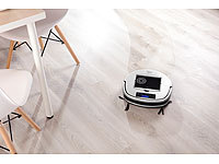 ; 2in1-Staubsaug- & Bodenwisch-Roboter, Staubsaug- & Bodenwisch-Roboter mit 4-Phasen-ReinigungWLAN-Staubsaugroboter, kompatibel mit Amazon Alexa 