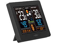 ; Funk-Wetterstationen mit Außensensor, WLAN und App, Wetterstationen mit Farb-Display, Funkuhr und Außensensor 