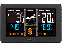 ; Funk-Wetterstationen mit Außensensor, WLAN und App, Wetterstationen mit Farb-Display, Funkuhr und Außensensor 