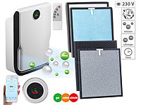 Sichler Haushaltsgeräte 6-Stufen-Luftreiniger mit UV, Ionisator, WLAN & App, Alexa-kompatibel; Mini-Steckdosen-Heizlüfter Mini-Steckdosen-Heizlüfter 