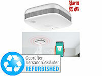 VisorTech Rauchmelder WLAN, App, Mini-Rauchwarnmelder, Brandwarnmelder
