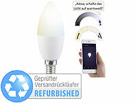 Luminea Home Control Leuchtmittel E14 Kerze, Alexa-Birnen E14