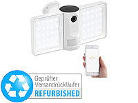 VisorTech Full-HD-IP-Überwachungskamera, LED-Strahler, Versandrückläufer