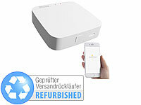 Luminea Home Control Gateway-Mesh-Erweiterung für RC-250.bt, Versandrückläufer; WLAN-Steckdosen mit Stromkosten-Messfunktion WLAN-Steckdosen mit Stromkosten-Messfunktion 