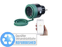 Luminea Home Control Alexa-Steckdose aussen, WLAN Steckdose Out