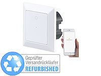 Luminea Home Control Lichttaster mit WLAN, App, kompat. zu Siri, Versandrückläufer