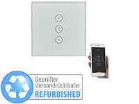 Luminea Home Control Rollladen-Touch-Unterputz-Steuerung mit WLAN, Versandrückläufer