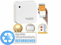 Luminea Home Control Wetterfester WLAN-Licht & Dämmerungs-Sensor Versandrückläufer; WLAN-Steckdosen mit Stromkosten-Messfunktion WLAN-Steckdosen mit Stromkosten-Messfunktion 