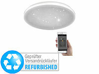 Luminea Home Control Smarte WLAN-Sternen-Deckenleuchte mit CCT-LEDs, Versandrückläufer; WLAN-LED-Lampen GU10 RGBW 