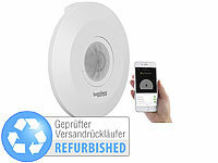 Luminea Home Control Extra-flacher WLAN-PIR-Bewegungsmelder Versandrückläufer