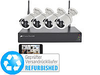 ; Netzwerk-Überwachungssysteme mit HDD-Recorder & IP-Kameras, Akkubetriebene IP-Full-HD-Überwachungskameras mit Apps 